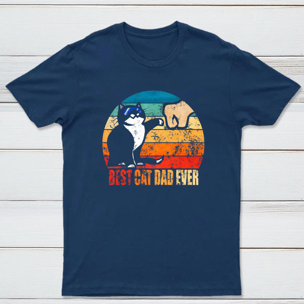 Best Cat Dad Ever Nerd T-Shirt