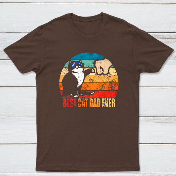 Best Cat Dad Ever Nerd T-Shirt