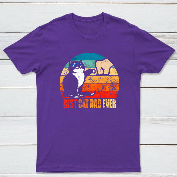 Best Cat Dad Ever Nerd T-Shirt