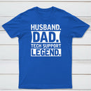 Husband Dad Tech Support Geek T-Shirt