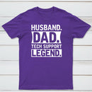 Husband Dad Tech Support Geek T-Shirt