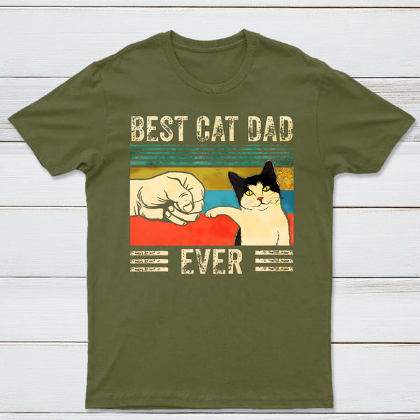 Best Cat Dad Ever Geek T-Shirt