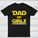 Dad Of Girls Outnumbered Geek T-Shirt
