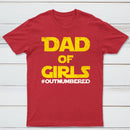Dad Of Girls Outnumbered Geek T-Shirt