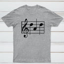 Musical Notes Dad Geek T-Shirt