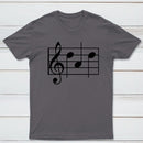 Musical Notes Dad Geek T-Shirt