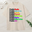 Public Libraries Unisex Washed T-Shirt