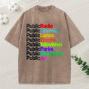 Public Libraries Unisex Washed T-Shirt