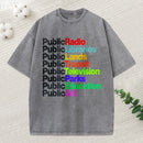 Public Libraries Unisex Washed T-Shirt