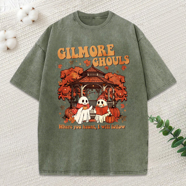 Gilmore Ghouls Unisex Washed T-Shirt