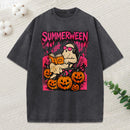 Summerween Halloween Unisex Washed T-Shirt