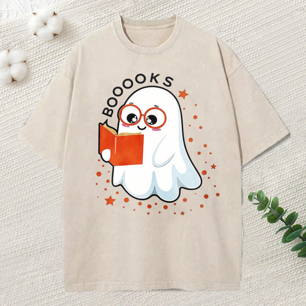 Booooks Unisex Washed T-Shirt