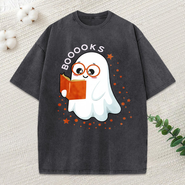 Booooks Unisex Washed T-Shirt
