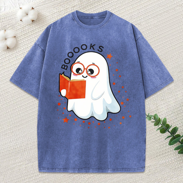 Booooks Unisex Washed T-Shirt