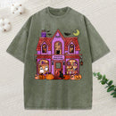 Haunted Bookstore Unisex Washed T-Shirt
