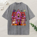 Haunted Bookstore Unisex Washed T-Shirt