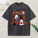 Halloween Library Unisex Washed T-Shirt