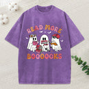 Cute Ghost Book Read More Books Unisex Washed T-Shirt