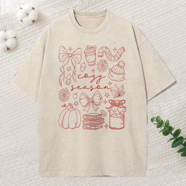Cozy Season Unisex Washed T-Shirt