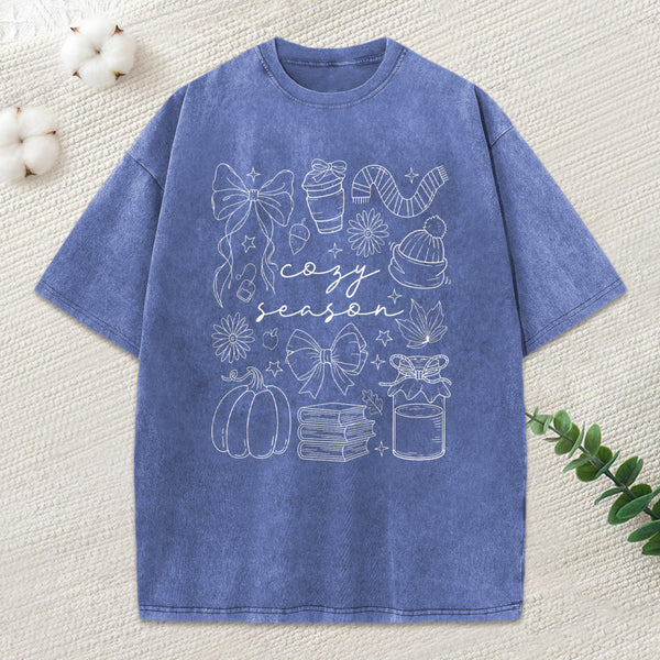 Cozy Season Unisex Washed T-Shirt