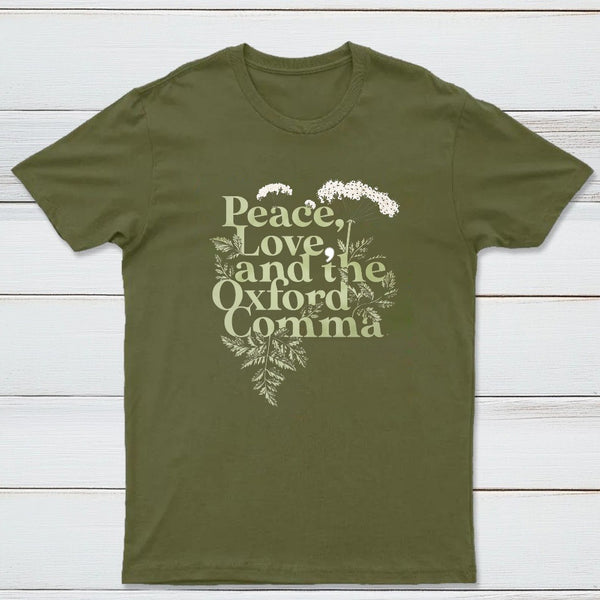 Peace Love And The Oxford Comma Classic Tee