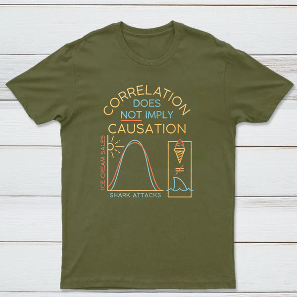 Correlation Does Not Imply Causation Classic Tee