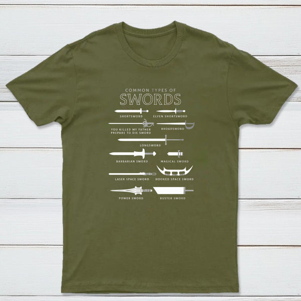 Common Types Of Swords Classic Tee