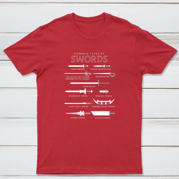 Common Types Of Swords Classic Tee