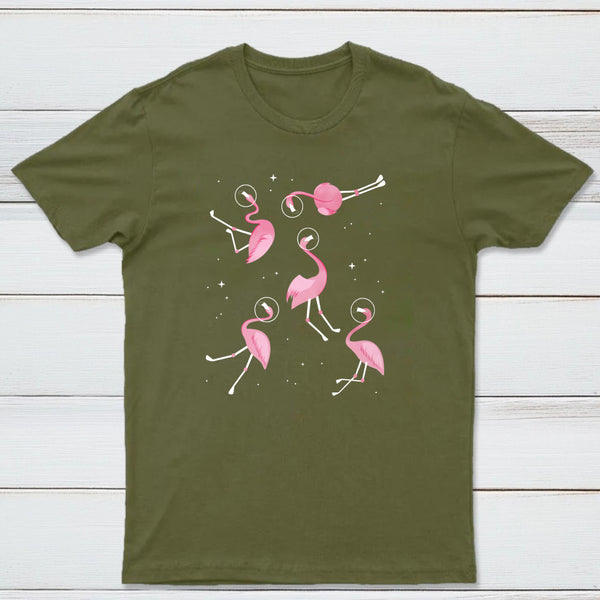 Flamingos In Space Classic Tee