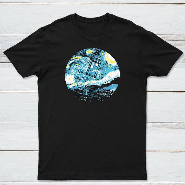 Starry Night Police Box Classic Tee