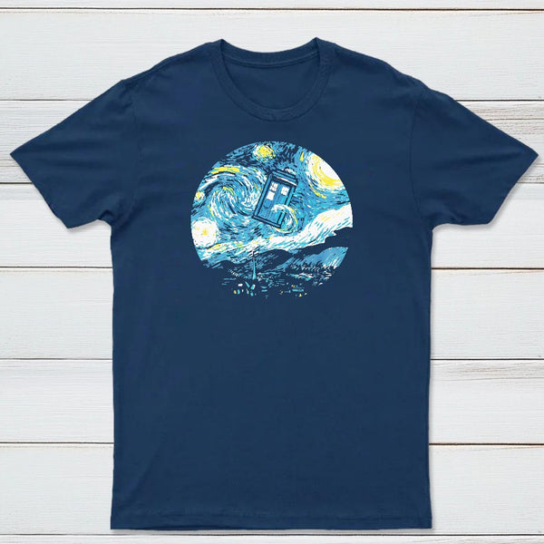Starry Night Police Box Classic Tee