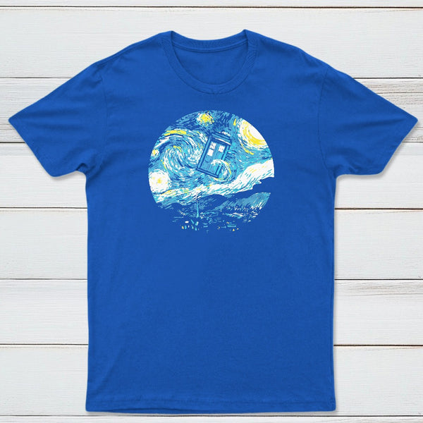 Starry Night Police Box Classic Tee