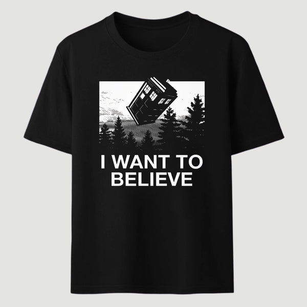 I Want To Believe Tardis Classic Tee