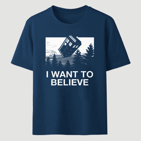 I Want To Believe Tardis Classic Tee