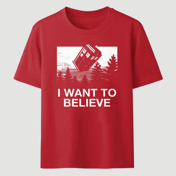 I Want To Believe Tardis Classic Tee