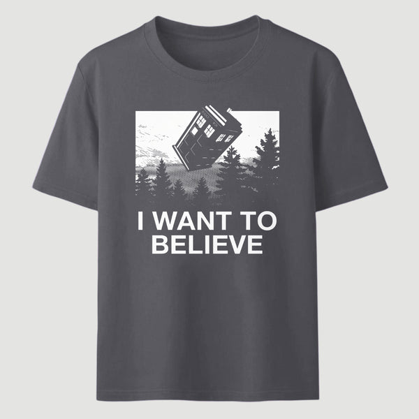I Want To Believe Tardis Classic Tee