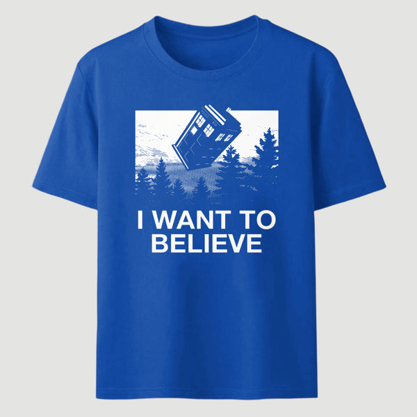 I Want To Believe Tardis Classic Tee