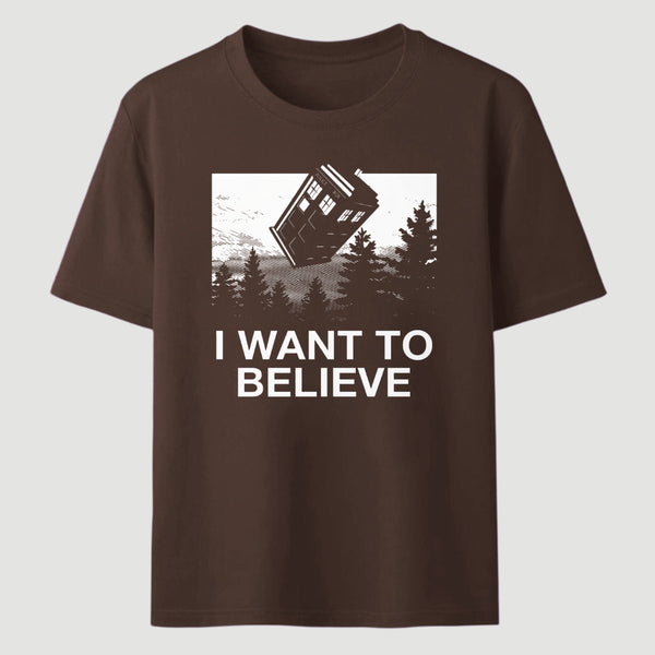 I Want To Believe Tardis Classic Tee