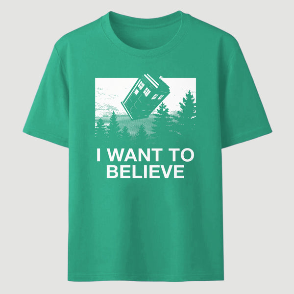 I Want To Believe Tardis Classic Tee