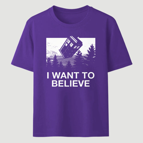 I Want To Believe Tardis Classic Tee