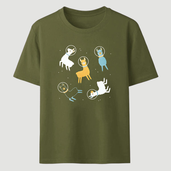 Llamas In Space Classic Tee