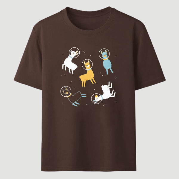 Llamas In Space Classic Tee