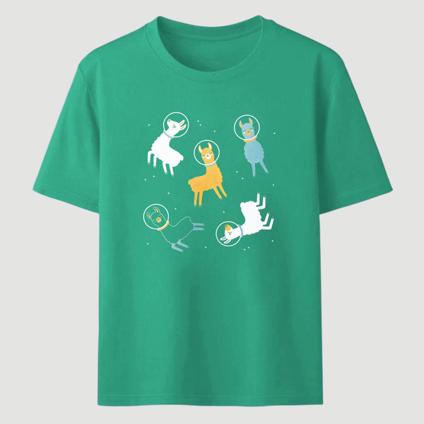 Llamas In Space Classic Tee
