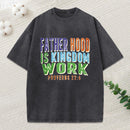Dad Life Proverbs Quote Washed T-Shirt