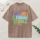 Dad Life Proverbs Quote Washed T-Shirt