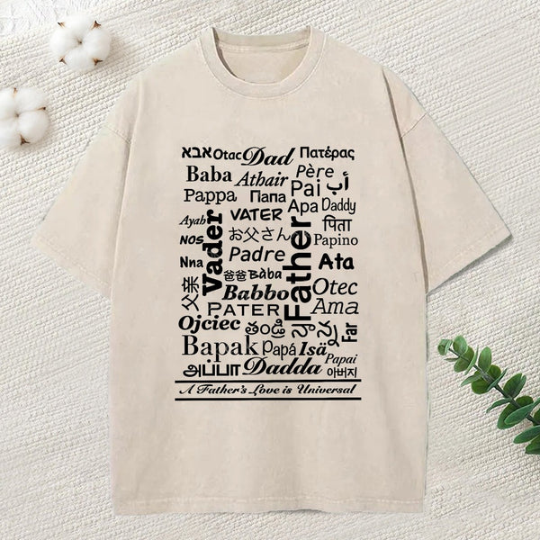 World'S Name For Father Washed T-Shirt