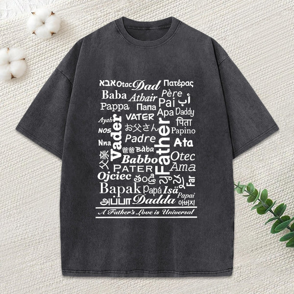 World'S Name For Father Washed T-Shirt