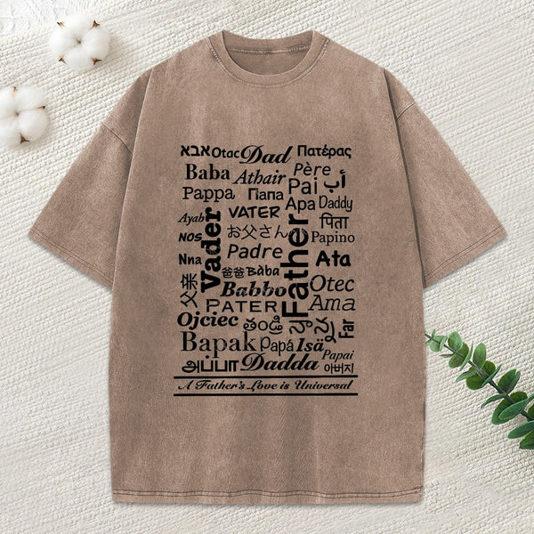 World'S Name For Father Washed T-Shirt