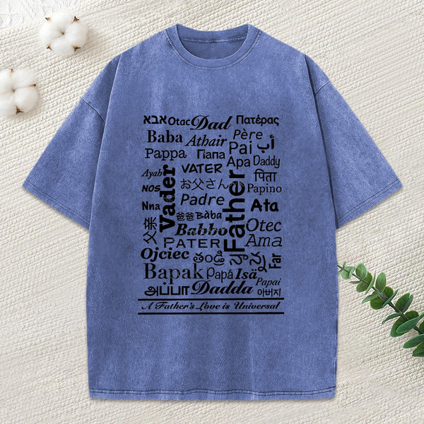 World'S Name For Father Washed T-Shirt