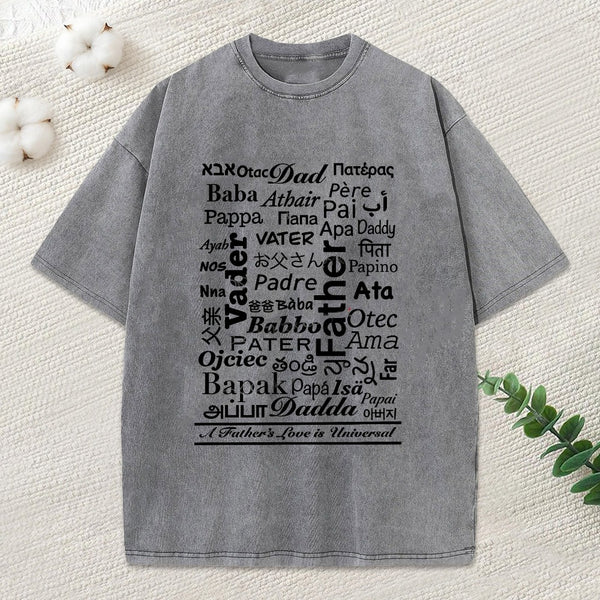 World'S Name For Father Washed T-Shirt